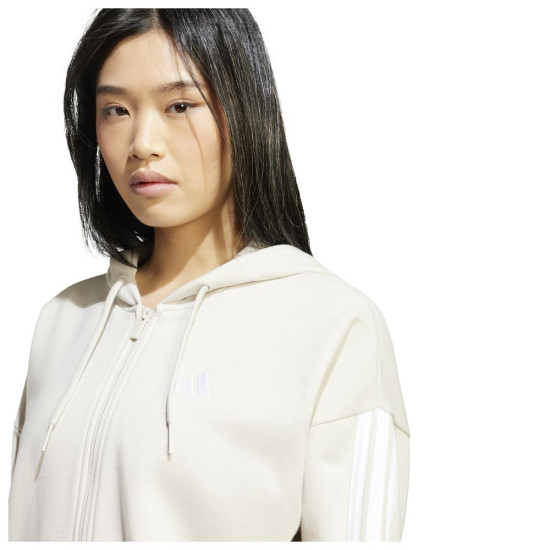 Adidas Γυναικεία ζακέτα Essentials 3-Stripes French Terry Full-Zip Hoodie Adidas Γυναικεία ζακέτα Essentials 3-Stripes French Terry Full-Zip Hoodie